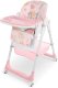 DUŻE SKŁADANE WIELOFUNKCYJNE KRZESEŁKO DO KARMIENIA 5W1 PAPUŚ RÓŻOWE 2