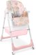 DUŻE SKŁADANE WIELOFUNKCYJNE KRZESEŁKO DO KARMIENIA 5W1 PAPUŚ RÓŻOWE 4