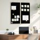 vidaXL Chalkboard: Tablica kredowa Czarny 80 x 1.4 x 80 cm 1