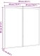 vidaXL Chalkboard: Tablica kredowa Czarny 80 x 1.4 x 80 cm 10