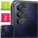 6x Szkło Na Aparat Do Samsung Galaxy A15 / A15 5G (Na Obiektywy, Czarne) 1