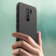 ZESTAW Etui do Xiaomi Redmi 9 | Matowe Czarne Silikon Slim + 2 SZTUKI SZKŁO 7