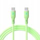 Kabel USB Akyga USB-C - USB-A 1 m Zielony (AK-USB-69) 1