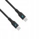 Kabel USB Akyga USB-C - USB-A 1 m Czarny (AK-USB-67) 2