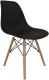 Czarne krzesło skandynawskie stylowe do salonu kuchni i biura 5