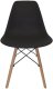 Czarne krzesło skandynawskie stylowe do salonu kuchni i biura 6