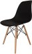 Czarne krzesło skandynawskie stylowe do salonu kuchni i biura 9