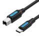 Kabel USB Vention USB-C - USB-B 2 m Czarny (CQUBH) 1