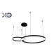 Żyrandol LED Mundo 40/60cm 36W czarny 3CCT pilot 1