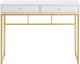 Biurko Beliani Daphne Białe 100 cm x 48 cm 3