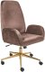 Krzesło biurowe Beliani Clare Brązowe 1