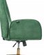 Krzesło biurowe CLARE Welur Zielony 7