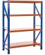 Regał magazynowy FIUGGI Metal 150 cm 60 cm Pomarańczowy 1