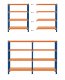Regał magazynowy FIUGGI Metal 150 cm 60 cm Pomarańczowy 9