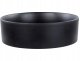 Umywalka nablatowa ceramiczna 40 cm czarna TEBAR 1