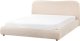 Łóżko z pojemnikiem Boucle BLAGNAC 180 x 200 cm Jasnobeżowy 6