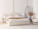 Łóżko z pojemnikiem Boucle CHADENET 180 x 200 cm Złamana biel 2