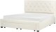 Łóżko z szufladami Welur LIEVIN 180 x 200 cm Kremowy 5