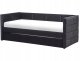 Łóżko wysuwane Welur CHAVONNE 90 x 200 cm Czarny 5