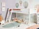 Łóżko na antresoli Drewno sosnowe ASCOUX 90 x 200 cm Biały 2
