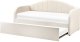 Łóżko wysuwane Boucle EYBURIE 90 x 200 cm Jasnobeżowy 1