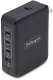 Ładowarka StarTech .com 140W USB-C Wall Charger, USB-C/USB-A, PD GaN Power Adapter - Zasilacz - Technologia GaN - 140 Watt - 5 A - Power Delivery 3.1 - 4 wyjściowe złącza (USB, 3 x USB-C) - czarny 1