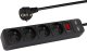 Blow 98-778# Przedłużacz sieciowy pr-470wsp/usb 4-gniazda+usb z uziemieniem+wyłącznik 3m czarny 3x1,5mm 1