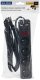 Blow 98-778# Przedłużacz sieciowy pr-470wsp/usb 4-gniazda+usb z uziemieniem+wyłącznik 3m czarny 3x1,5mm 3