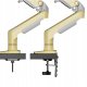 F80-XD Lava Yellow Solidny Ergonomiczny Uchwyt do Monitora 17'-30' Regulacja 3D VESA PIVOT 14