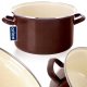 Garnek emaliowany BROWN 22 cm, 4 l 1