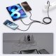 Kabel USB Tech-Protect USB-A - USB-C + microUSB + Lightning 1.2 m Szary (5906302330294) 3