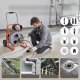 Przepychacz do Rur Kanalizacji 30 m Automatyczna 8 Narzędzi Koła 6