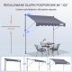 Verk Markiza balkonowa rozporowa ogrodowa tarasowa patio 2 x 1,2 m 3