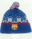 Czapka Zimowa FC Barcelona Dziecięca Pompon Herb Śnieżynka Świąteczna 3