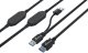 Kabel USB MediaRange 2x USB-A - USB-A 15 m Czarny (MRCS244) 1