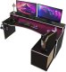 Biurko Gamingowe Supernova214 Led - Czarno-Białe 5