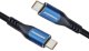 Kabel USB PremiumCord USB-C - USB-C 1.5 m Czarno-niebieski (ku31cry15) 3