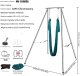 Stojak z Hamakiem Aerial Yoga Zielony 2