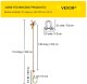 Vevor Łańcuch Transportowy Holowniczy z Hakiem 2-Pak 8
