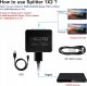 Splitter Video Lanberg HDMI->2X HDMI 4K + port USB-C czarny 8