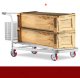 Kółka Transportowe Rolki do Przesuwania Mebli z Hamulcem 15 x 5 cm Zestaw 4 4