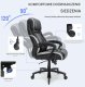 Fotel biurowy gabinetowy Ergonomiczny z podnóżkiem skórzany regulowany 6