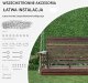 Vevor Huśtawka ogrodowa 140cm ławka wisząca 400kg na łańcuchach brązowa 5
