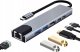 HUB ADAPTER 8W1 USB-C 3.0 SD FT HDMI 4K PD LAN RJ45 USB-C MHL Thunderbolt 3 9
