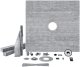 Brodzik Vevor Brodzik prysznicowy 1828x1828 mm odpływ 50mm zestaw z wkładką PVC nierdzewna 1
