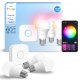 Philips Hue Essential Starter Kit A60 + Hue Bridge Full Color E27 3 gab. balta Inteligentna żarówka 929004235411 (8721103103673) 1