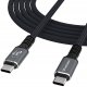 Kabel USB Wozinsky USB-C - USB-C 2 m Czarny (5907769376726) 1