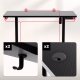 Biurko Huzaro Hero 8.1 Black Czarne 120 cm x 60 cm 13