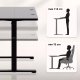 Biurko Huzaro Hero 8.1 Black Czarne 120 cm x 60 cm 15