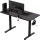 Biurko Huzaro Hero 8.1 Black Czarne 120 cm x 60 cm 6